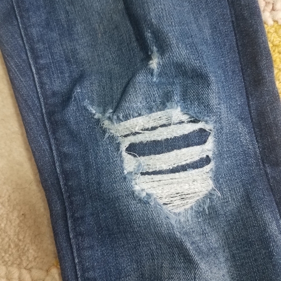 Ann Taylor Loft Distressed Skinny Jeans 00 - Picture 4 of 7